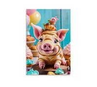ZOZO HOUSE Pig Made of Bread Bedroom 20x30inch(50x75cm)