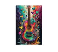 ZOZO HOUSE Playing The Guitar of The Soul Canvas 24 x 36 Inch (60 x 90 cm)