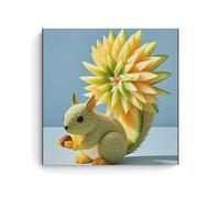 ZOZO HOUSE Squirrel Made of Cantaloupe Poster 24 x 24 Inches (60 x 60 cm)