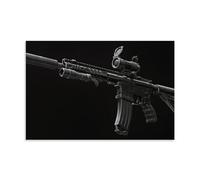 ZOZO HOUSE Weapons Flashlight, Silencer, Assault Rifle Ar-15 Modern Decoration for the Home, 12 x 18 Inches (30 x 45 cm)