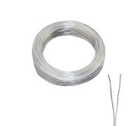 ZoZoMaiy 10M Electrical Wire 2 Core Flat PVC Transparent Cable 24AWG Clear Low Voltage Cable 12V Twin Electric Cables, Diameter 1,8 * 3,6mm for Low Power Appliances, LED Lamps
