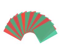 ZoZoMaiy 14 Pieces Gels Light Filter, A4 Photography Coloured Gels Overlays Transparency Plastic Sheets Lighting Gels for Photo Studio Strobe Flash LED Video Light DJ Light, 29.7x21cm, Red and Green