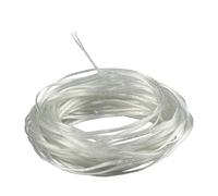 ZoZoMaiy 15M Transparent Electrical Wire PVC Electrical Cable Electrical Wire Clear 2 Core Cable 28AWG Flat Wire Outer Diameter 1.6 * 3.2mm For Low Power Appliances LED Lamps Doorbell