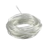 ZoZoMaiy 20M Electrical Wire 2 Core Transparent Pvc Cable Copper Wire 28 Gauge Electric Cable 300v Flat Flex Electrical Wire Outer Diameter 1.6 * 3.2mm For Low-Power Household Electrical Appliances
