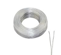 ZoZoMaiy 30M Electric Wire PVC Transparent 2 Core Cable 24AWG Flat Electrical Wire 12V Twin Core Cable Clear Lamp Wire, Diameter 1,8 * 3,6mm for Wall Lamps, Doorbell