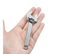 ZoZoMaiy Adjustable Wrench 4 Inch Mini Metal Adjustable Wrench for and Maintenance for Industry and Automatic Repair (Silver)