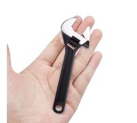 ZoZoMaiy Mini Adjustable Spanner 4 Inch/100mm Small Adjustable Wrench, Metal Adjustable Spanner Multifunction Portable Hand Wrench Tools for Industrial Mechanical Auto Repair (Black)