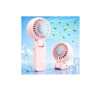 ZOZOO Portable Handheld Fan, 5 Gear High Speed, Rechargeable Mini Personal Hand Fan, Up to 14 Working Hours, 3 IN 1 for Travel, Beach Vacation, Camping, Gifts for Women, (Pink)
