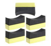 ZOZOSEP Car Automotive Foam Sponge Pad Curved 5pcs Wheel Washer Tyre Tire Dressing Applicator