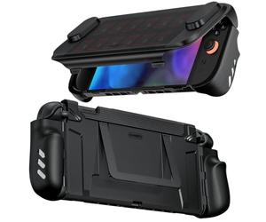 ZOZOVR COOWPS P3 for Nintendo Switch 2 Case with Flip Stand, Military-Grade Protection, Non-Slip Ergonomic Grip, Dock Compatible Accessories Full Protection Front Cover with 12 Game Card Slots