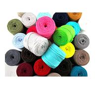 Zpagetti Mixed Solid Cotton T-Shirt Yarn Baby Cones - 20M 100g (Pack of 30)