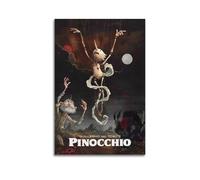 ZPAOWUFB Guillermo Del Toro's Pinocchio Movie Poster Poster Decorative Painting Canvas Wall Posters And Art Picture Print Modern Family Bedroom Decor Posters 24x36inch(60x90cm)
