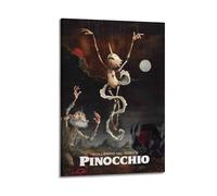 ZPAOWUFB Guillermo Del Toro's Pinocchio Movie Poster Poster Decorative Painting Canvas Wall Posters And Art Picture Print Modern Family Bedroom Decor Posters 08x12inch(20x30cm)