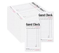 ZPARIK 48 Pack white Guest Checks Books for Servers Server Note Pads, Waiter Checkbook, Waitress Notepad for Restaurants, Paper Checks 50 Sheets/Pack, 2400 Total Tickets