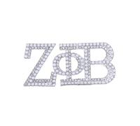 ZPB Sorority Jewelry Finer Women Pearl Zeta Pin Brooch Greek Letters Organzation Graduate Life Members Lady Gifts Jewelry