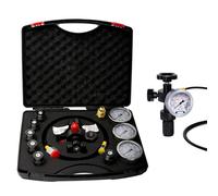 ZPBLWT 7 In1 Hydraulic Nitrogen Pressure Test Set, Hydraulic Nitrogen Accumulator Charging Kit, Nitrogen Fill Charge Kit with 3 Gauges, 7 Couplings and 1 Gas Hose