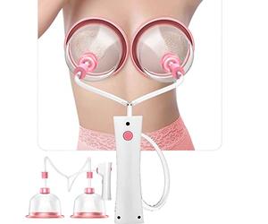 ZPBLWT Electric Breast Enlargement Device, Double Cup Electric Breast Massager for Female for Breast Dysplasia, Female Chest Care Tool Accessories, Breast Beauty Instrument