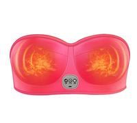 ZPBLWT Electric Breast Massager, USB Electric Breast Massage Bra Accelerate Circulation 3 Gears Heating Home Chest Breast Bra, Wireless Breast Massager for Breast Care
