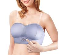ZPBLWT Heating Breast Massager, USB Wireless Breast Massager, 3-speed Heating, Wireless Wearable Bra Chest Massager Improve Breast Development, Prevents Sagging