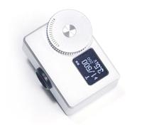 ZPBLWT Photography Light Meter, Camera Set-top Reflection Light Meter with 0.66in OLED Display, Aluminum Alloy Material, Real-time Metering and One-Button Metering, Silver