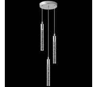 ZPBSJ Modern Kitchen Island Pendant Light LED Chrome Mini Pendant Lighting Bedroom Bedside Table Small Pendant Lights（3-Light）