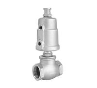 ZPC1CS81 1/2" 3/4" 1" 1-1/4" 1-1/2" 2 Inch 304 Stainless Steel T-Type Pneumatic Thread Globe Valve PTFE Sealing