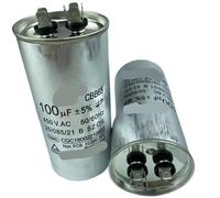 ZPC1CS81 1pcs CBB65 Starting Capacitance 100UF 450V Air Conditioning Compressor Aluminum Shell Explosion-proof Non-polar Motor