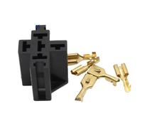 ZPC1CS81 1Set Car Auto Vehicle 5 Pin Relay Socket Holder with 5Pcs 6.3mm Copper Terminal