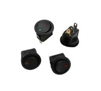 ZPC1CS81 2.4 CM Car Auto Boat Round Rocker ON/OFF SPST Switch 12V Blue Red Green Yellow Toggle Rocker Switch
