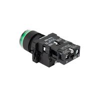 ZPC1CS81 22mm XB2 Push Button Switch Momentary Reset 24V Black NC NO Power Button for Electrical Industrial Panelboard AC 220V Red