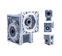 ZPC1CS81 5: 1-100: 1 Worm Reducer NMRV050 19 Mm Input Shaft Rv050 Worm Gear Reducer Speed Reducer for NEMA 42 32 Servo Step Motor Engine(40 RATIO 1_INPUT 19 FL110X110)