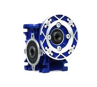 ZPC1CS81 NMRV 030 with Flange B14 Worm Gear Reducer Full Speed Ratio 10-100 90° Gearbox Speed Reducer for Engines(Grey 63B14 Hole 11,NMRV 30 Ratio 30)