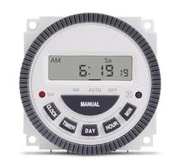 ZPC1CS81 TM619 AC 220V 230V 240V Digital LCD Power Timer Programmable Time Switch Relay with UL Listed Relay 16A, Easy Wiring.