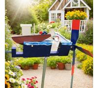 ZPECIAL Funny Whirligig Garden Decor,Jaws Disaster Whirligig Whirligigs Wind Spinners,Whirligig Decor for Patio Lawn or Garden
