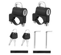 Zpeiran Universal Motorcycle Helmet Lock with 2 Keys,Metal Anti-Theft for 22-28mm Handlebars Fits Motorbike,Scooter & Bike Security Lock Accessory