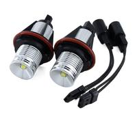 Zpengtai Angel Eyes 2pcs/Set 10W Marker Angel Eyes White Blue Red Yellow Color Fit Use For BMW E39 E53 E60 E61 E63 E64 Led Angel Eyes(White)