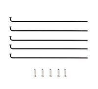 Zpengtai Bicycle Spokes 18 PCS Bike 14G Spokes Black Colour Bicycle 76-128MM(18 pcs 110MM)