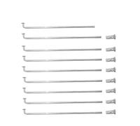 Zpengtai Bicycle Spokes 40 PCS/10G Spokes Diameter 3.1mm 45Steel Material Electric Bike J-Bend Equal Motorcycle(Length 118mm)