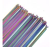 Zpengtai Bicycle Spokes Bicycle Spokes Rainbow Mountain Road Bike Stainless Steel 14G Rayon 261 263 265 268 271 273 275 278 291 293(263mm 10pcs)