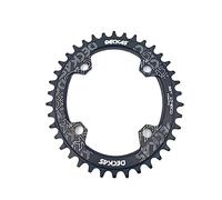 Zpengtai Chainring 104BCD Bicycle Narrow Wide Chainring 32/34/36/38T MTB Mountain Bike BCD104 Crankset Tooth Plate Parts 11 speed(32T,Oval black)