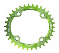 Zpengtai Chainring 104BCD Oval Narrow Wide Chainring MTB Mountain Bike Bicycle 32T 34T 36T 38T Crankset Single Tooth Plate Parts 104 BCD 11 speed(Green 38T Oval)