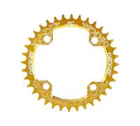 Zpengtai Chainring 104BCD Oval/Round Narrow Wide Chainring Mountain Bike Bicycle 32T 34T 36T 38T Crankset Tooth Plate Parts 104 BCD 11 speed(32T,Green)