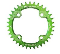 Zpengtai Chainring 104BCD Round Narrow Wide Chainring MTB Mountain Bike Bicycle 32T 34T 36T 38T Crankset Tooth Plate Parts 104 BCD 11 speed(32T,Green)