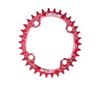 Zpengtai Chainring 104BCD Round Oval Narrow Wide Chainring MTB Mountain Bike Bicycle 30T 32T 34T 36T 38T Crankset Tooth Plate Parts 11 speed(36T,Oval Red)