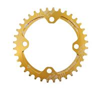 Zpengtai Chainring Chainring 104BCD Round 30t 32t 34t 36t 38t 40t 42t 44t 46t 48t 50t 52t Tooth Single Plate MTB Mountain Bike 104 BCD 11 speed(48,Golden)