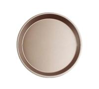 Zpengtai Pizza Plate 1 Pcs 6/8inch Round Pizza Plate Pizza Pan Deep Dish Tray Carbon Steel Non-Stick Mold Baking Tool Baking Mould Large(Golden 2)