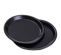 Zpengtai Pizza Plate 1 Pcs 6 to 14inch Non-Stick Pizza Pan Bakeware Carbon Steel Pizza Plate Round Deep Dish Pizza Pan Tray Mold Mould Baking Tools Large(8inch Deep Kind)