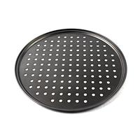 Zpengtai Pizza Plate Nonstick Pizza Trays Baking Pan with Holes Round Deep Dish Plate Bakewave Mould Oven Home Kitchen Tools Large(28CM)
