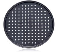 Zpengtai Pizza Plate Nonstick Pizza Trays Baking Pan with Holes Round Deep Dish Plate Bakewave Mould Oven Home Kitchen Tools Large(32CM)