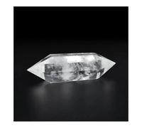 ZPFWDGBRH 1pcs 60-90g Quartz Crystal Double Pointed Stick White Obelisk Stone ZPFWDGBRH